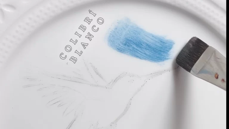 Curso online porcelana Colibrí Blanco Marina